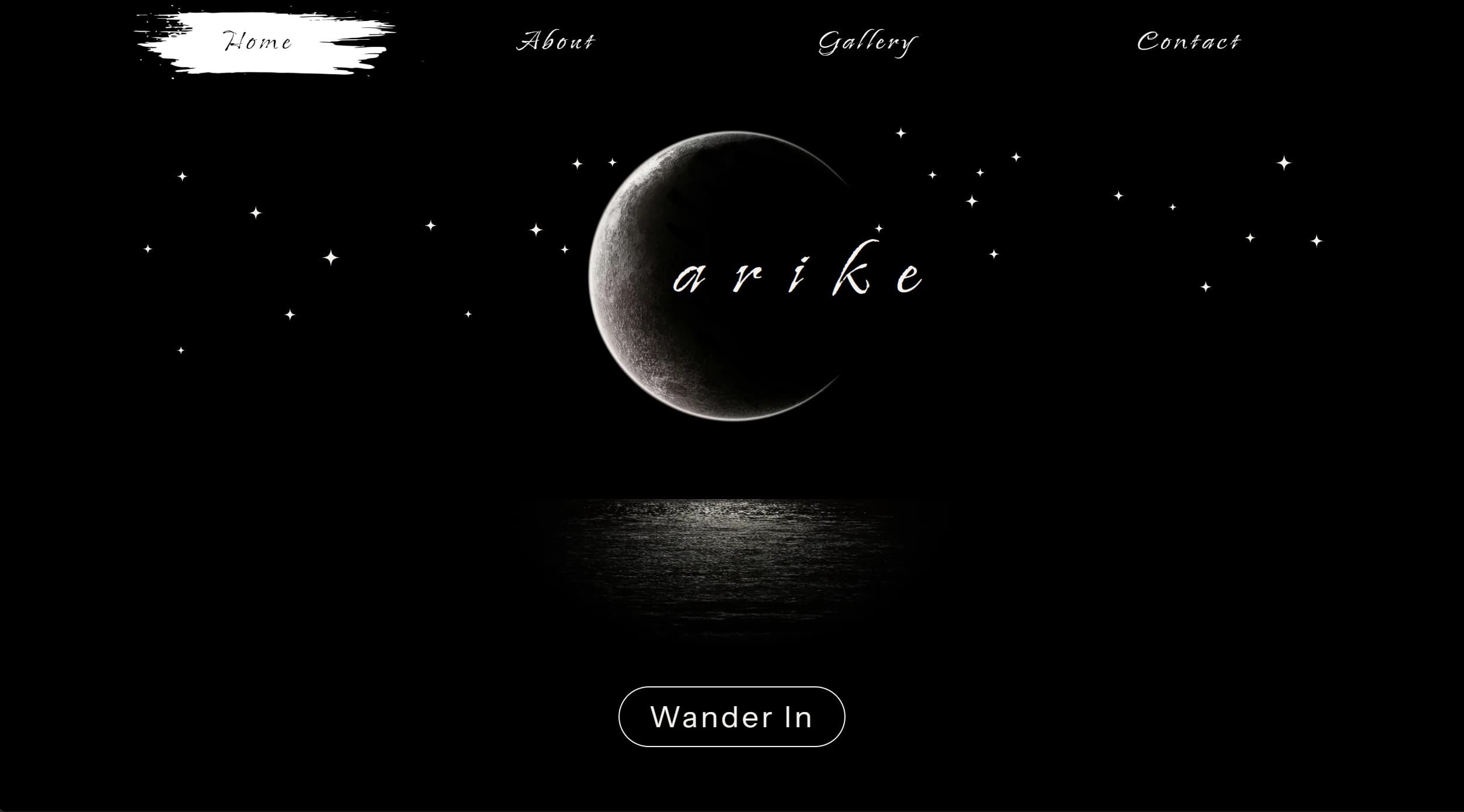 Carike's Art - the site we built